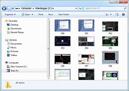 Removable drive containing JPEG files